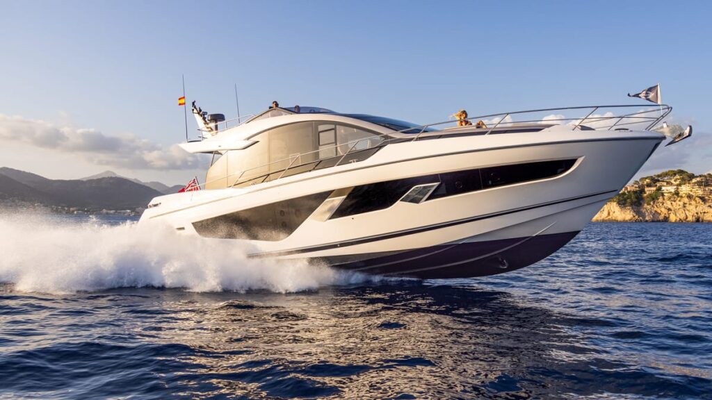 The Sunseeker 65-sport-yacht.