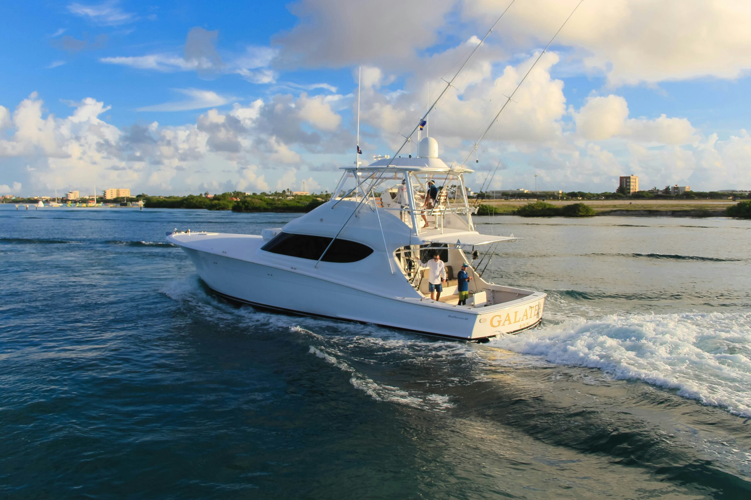 renting fishing boats with a captain