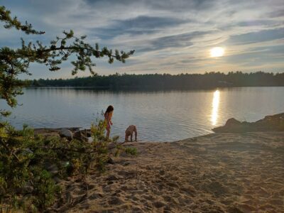 Quiet Wilderness Paradise, Clean Swimming for 2 Families on Cognashene Lake