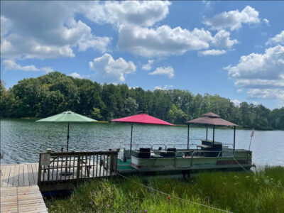 Majestic Lakefront Log Cabin in the NC High Plains