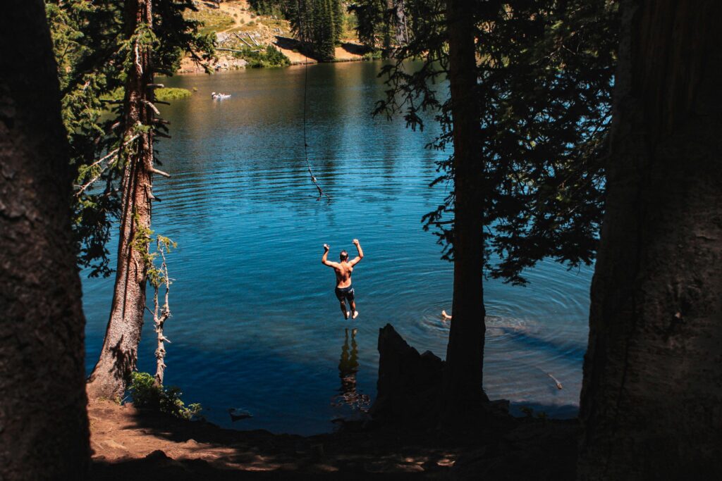 swimming in a lake2