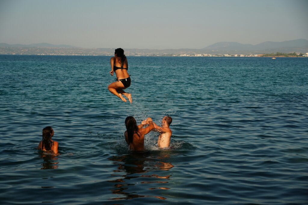 swimming in a lake3