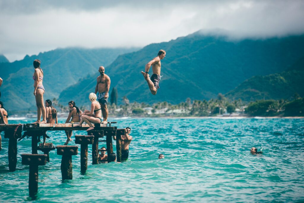 swimming in a lake4