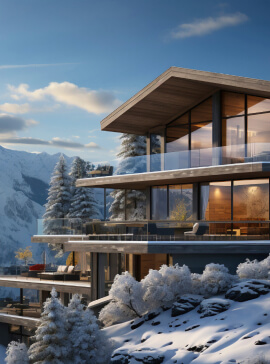 ski chalets image