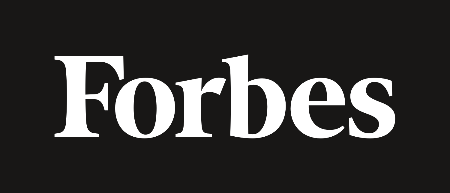 Forbes Logo White On Black 